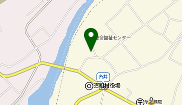 昭和村公民館の地図画像