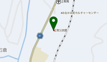 上牧公民館の地図画像