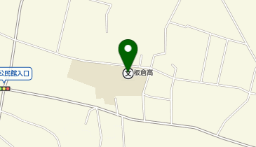 板倉高等学校の地図画像