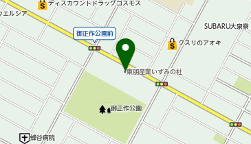 東朋産業いずみの杜の地図画像