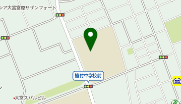 植竹中学校の地図画像