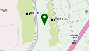 三貫清水緑地の地図画像