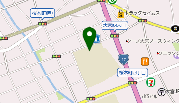 桜木中学校の地図画像