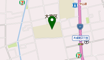 大成中学校の地図画像