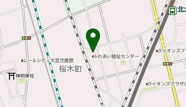 大宮ふれあい福祉センターの地図画像