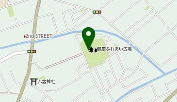 岸町健康ふれあい広場の地図画像