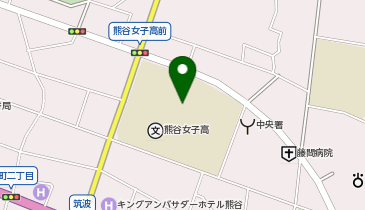 埼玉県立熊谷女子高等学校の地図画像