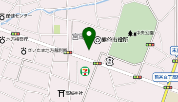 熊谷市立商工会館の地図画像