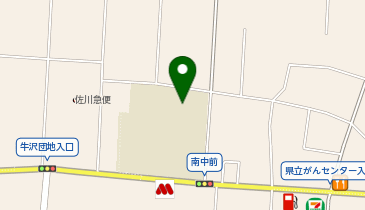 (市外)太田市立南中学校の地図画像