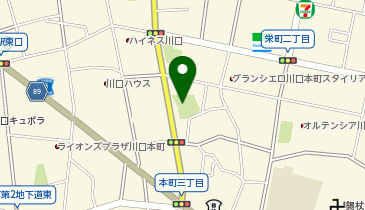 本町公園の地図画像