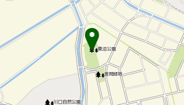東沼公園の地図画像