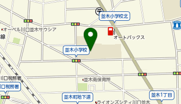 並木小学校の地図画像