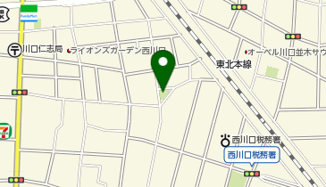 北町公園の地図画像