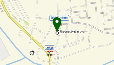 加治地区行政センターの地図画像