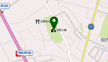 玉敷公園の地図画像