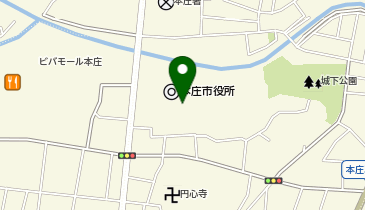 本庄市役所の地図画像