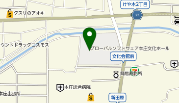 本庄市民文化会館の地図画像