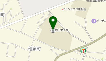 松山女子高等学校の地図画像