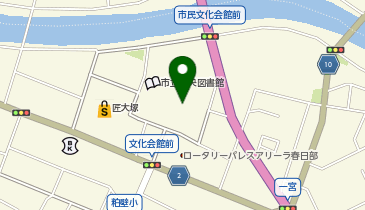市民文化会館の地図画像