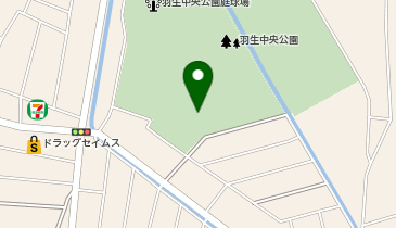 羽生市体育館の地図画像