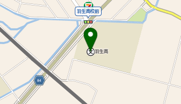 羽生高等学校の地図画像