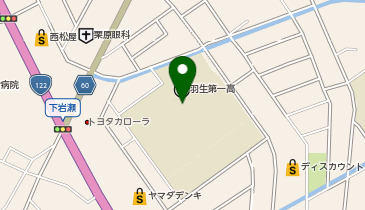 羽生第一高等学校の地図画像