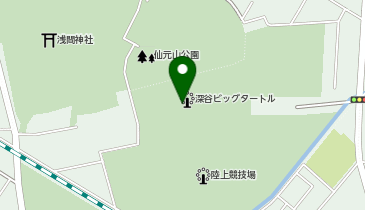 深谷市総合体育館(深谷ビッグタートル)の地図画像