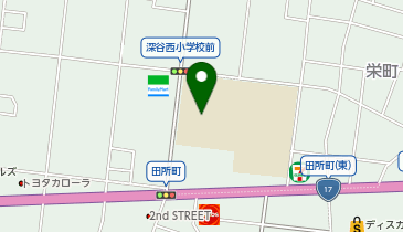 深谷西小学校の地図画像