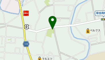 八幡中公園の地図画像