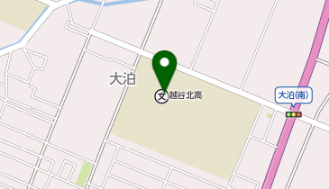 越谷北高等学校の地図画像