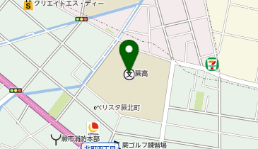 蕨高等学校(体育館、格技場)の地図画像