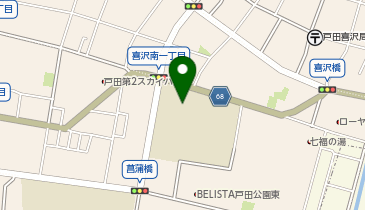 喜沢中学校の地図画像