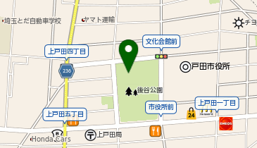 戸田市文化会館の地図画像