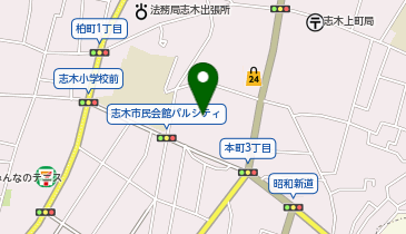 市民会館の地図画像