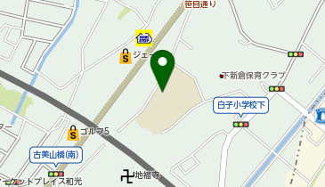 白子小学校の地図画像