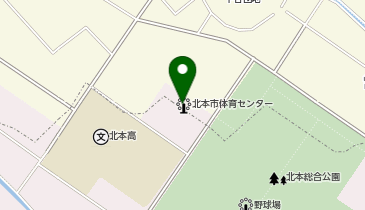 体育センターの地図画像