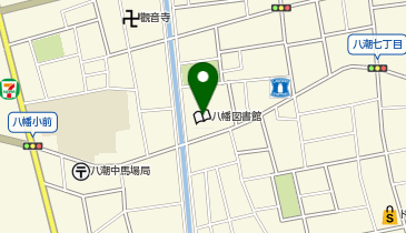 八幡公民館の地図画像