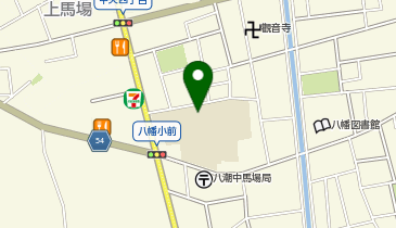 八幡小学校の地図画像