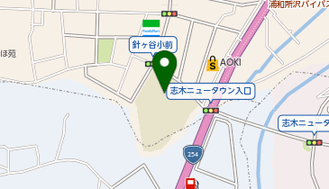 針ケ谷小学校の地図画像