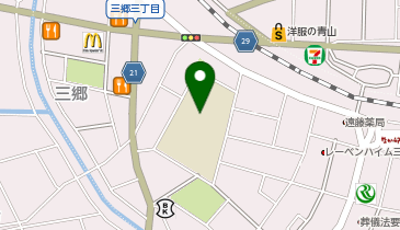 早稲田小学校の地図画像