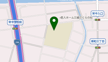 栄中学校の地図画像