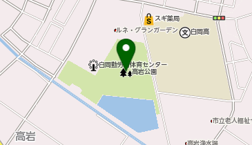 高岩公園の地図画像