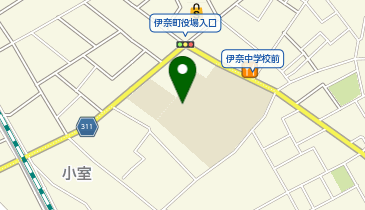 伊奈中学校の地図画像