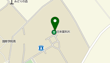 私立日本薬科大学の地図画像