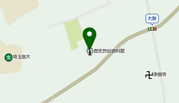 歴史民俗資料館の地図画像