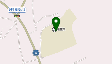 県立越生高等学校の地図画像