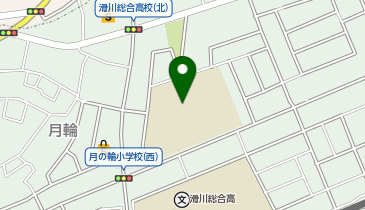 月の輪小学校体育館の地図画像