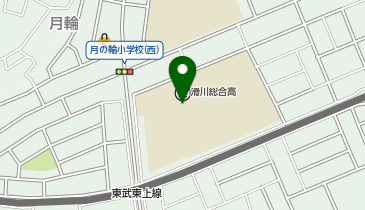 滑川総合高校体育館の地図画像