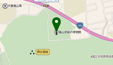 埼玉県立嵐山史跡の博物館の地図画像