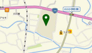 小川小学校体育館の地図画像